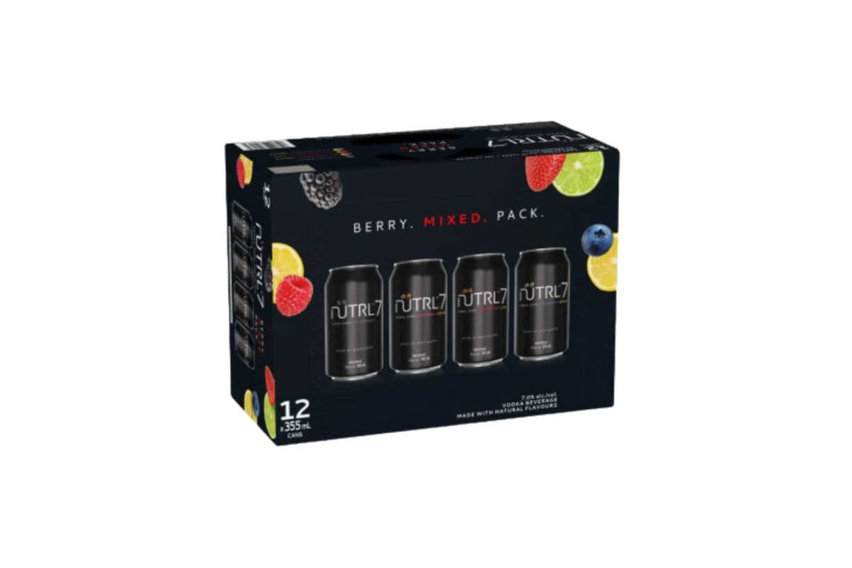 Nutrl 7 Berry Mix Pack (12 x 355mL Cans)