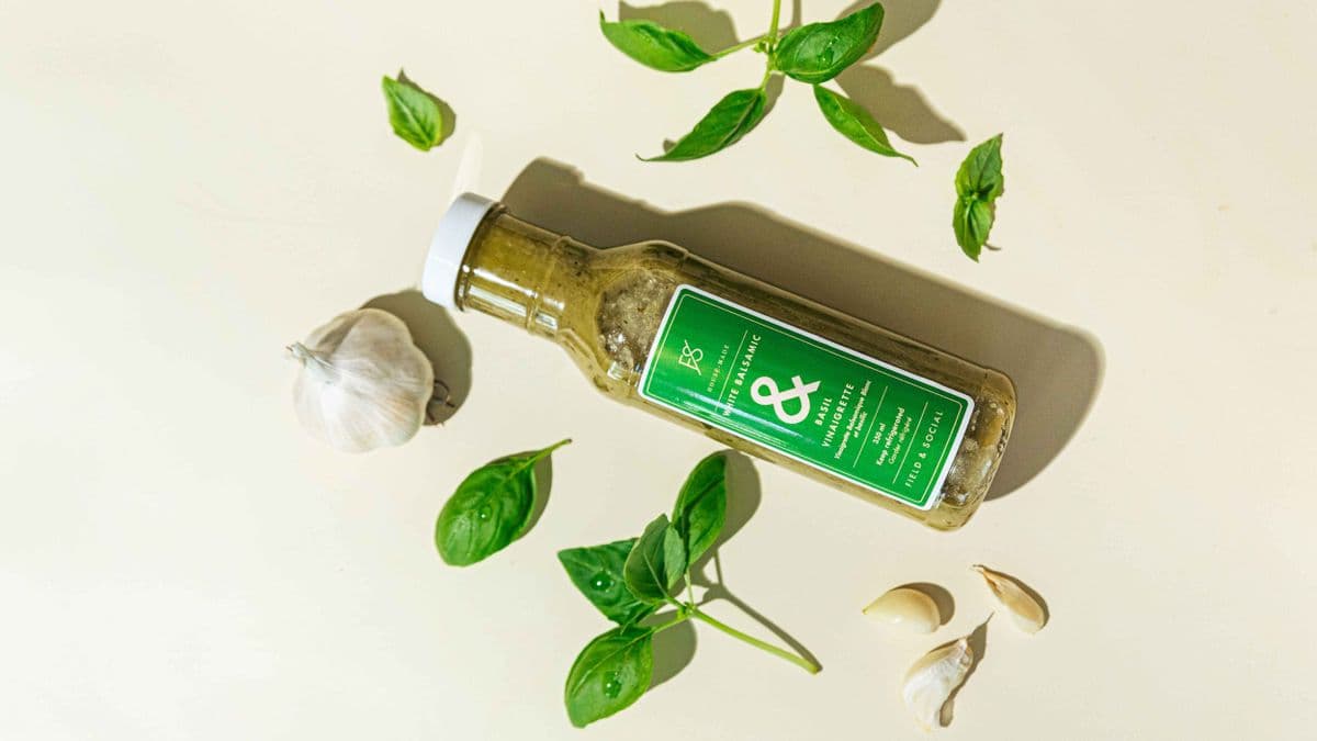 White Balsamic + Basil Dressing
