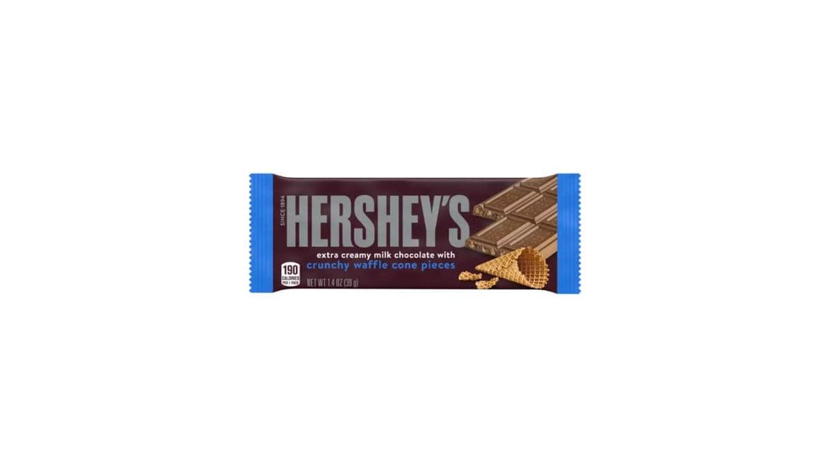 HERSHEY'S Extra Creamy Milk Chocolate With Crunchy Waffle Cone Pieces