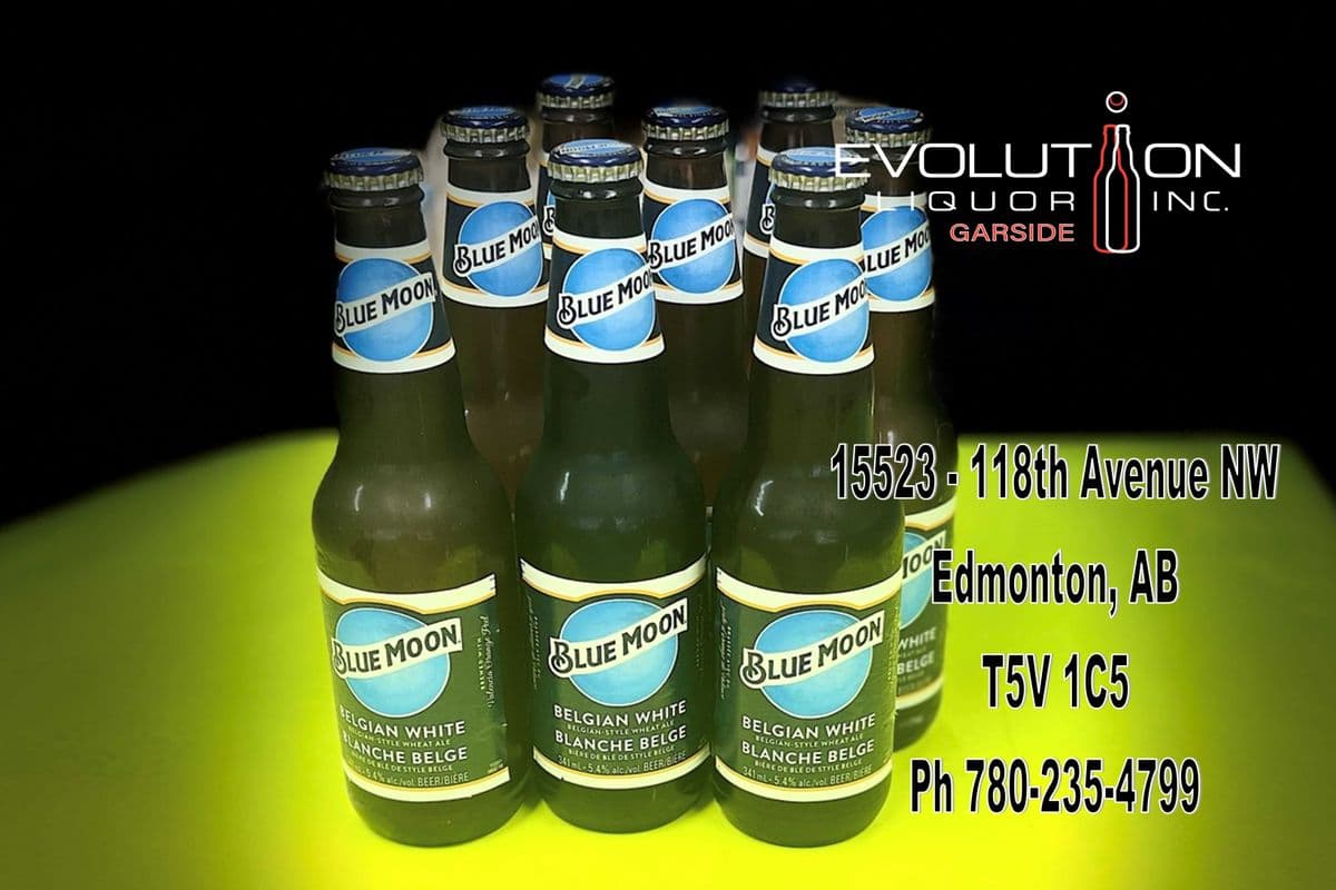 Blue Moon Belgian White Wheat Ale G341-08 (8 x 341ml Glass Bottle)