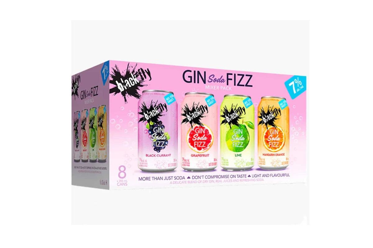 Black Fly Gin Soda Fizz Mixer (8 x 355ml)