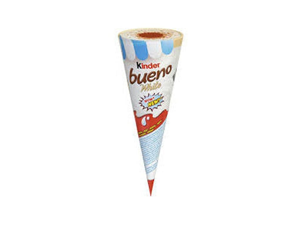 Kinder Bueno White Ice Cream Cone Euro Chocolate and Hazelnut