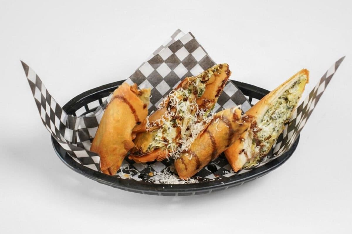 Spinach Dip Spring Rolls