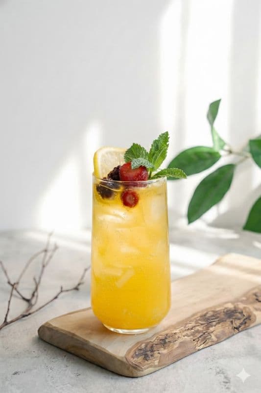 Mango Berry Lychee Soda