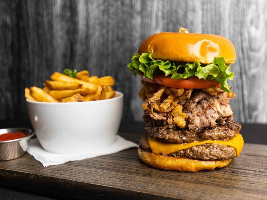 Manhattin Cheese Burger Combo