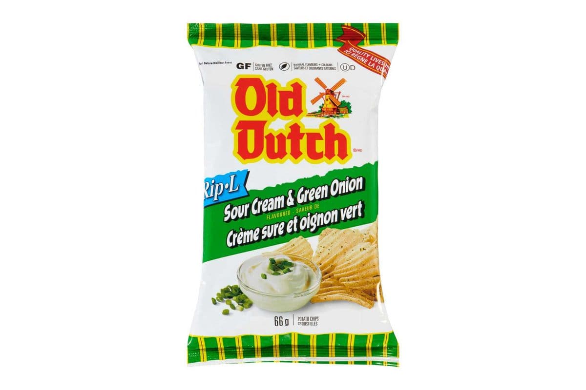 Old Dutch Rip.L Sour Cream & Green Onion (66 g)