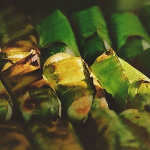 Grilled Banana Wrapped in Sticky Rice
