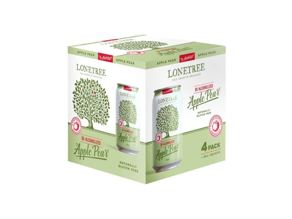 Lonetree Apple Pear Cider Non Alc 4pk (4x355ml)