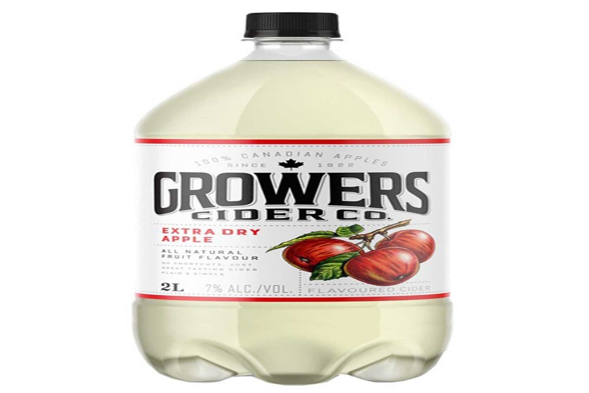 Growers Extra Dry Apple 2L (1 x 2L)