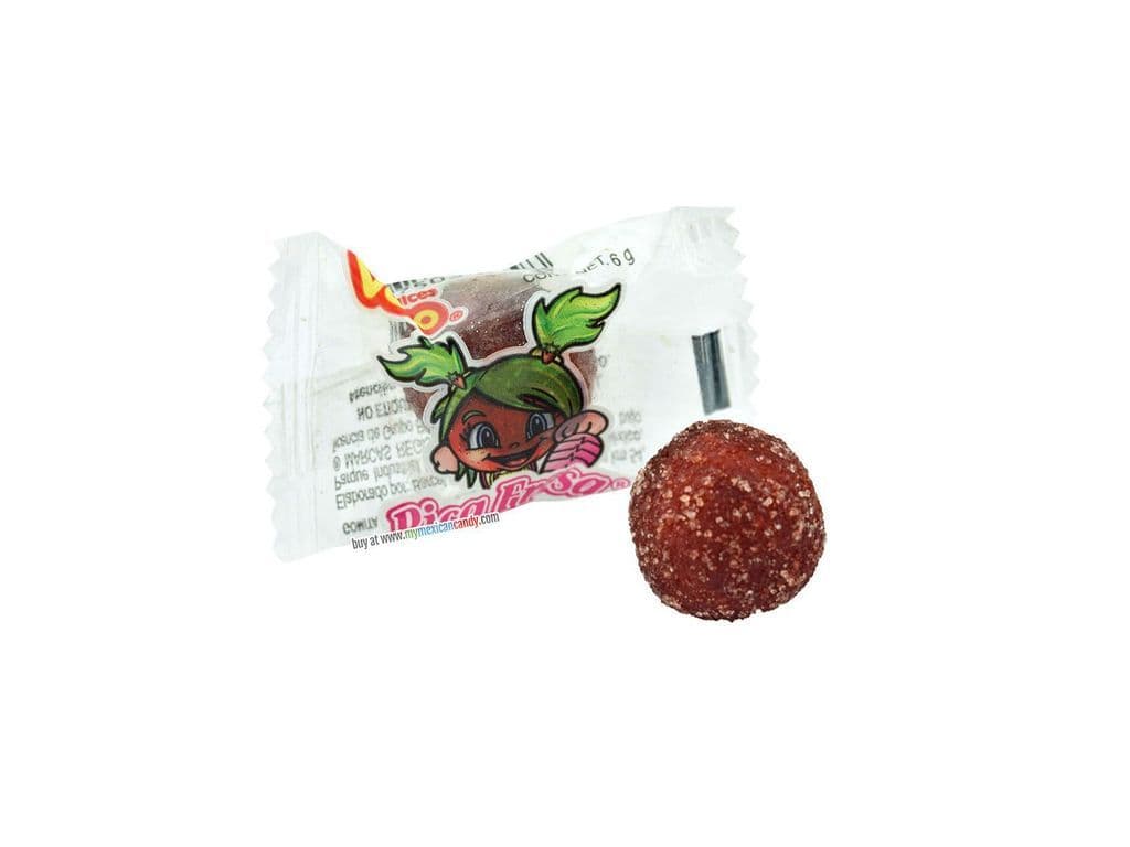 Vero Pica Goma Strawberry Mexican Chewy Chili Candy 6g Sweet and Salty