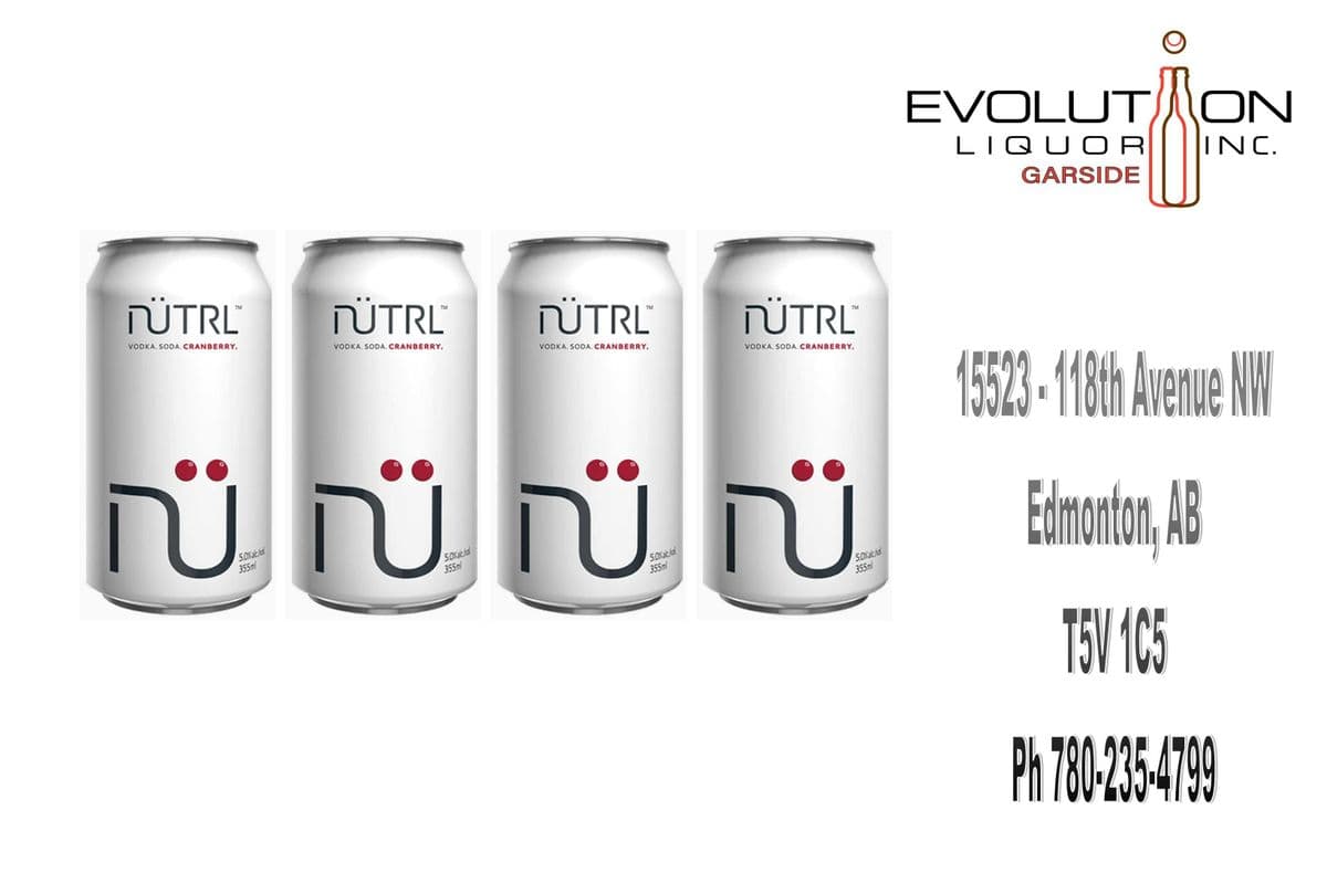 Nutrl Vodka Soda Cranberry C355-04 (4 x 355ml Can)