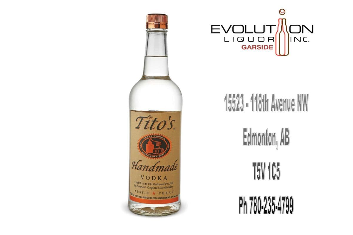 Tito's Handmade Vodka 0750G (1 x 750ml Glass Bottle)
