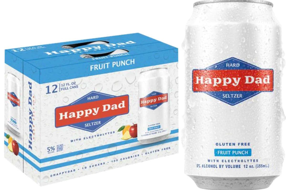 HAPPY DAD HARD SELTZER FRUIT PUNCH 12 PK (12 x 355ML)