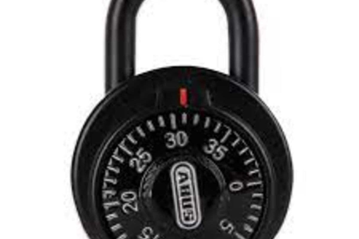 Cm Combination Padlock Black