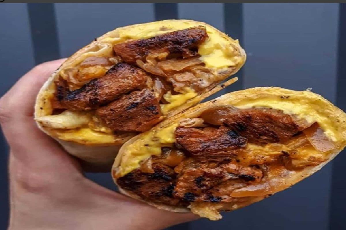 Veef and Cheddar Wrap