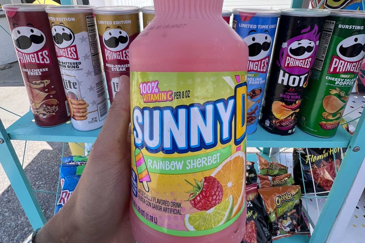 SunnyD Rainbow Sherbet Flavored Drink 40oz (1.18L) | Limited Time