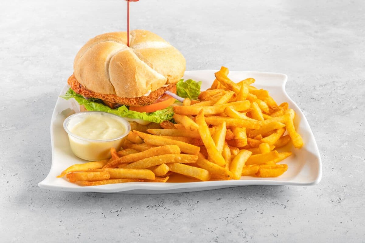 Chicken Burger on a Bun
