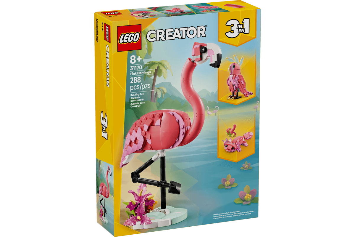 LEGO Creator 3in1 Wild Animals: Pink Flamingo (31170)
