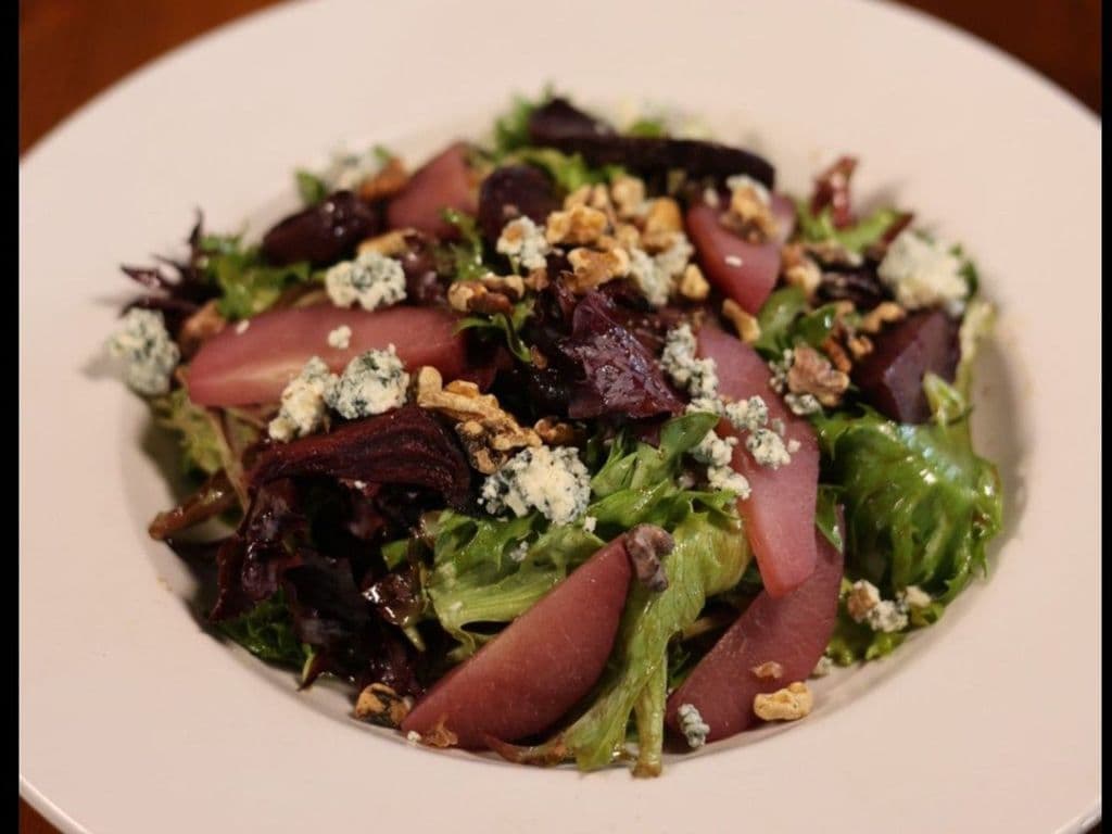 Delivery Primi Roasted Beet + Poached Pear Salad