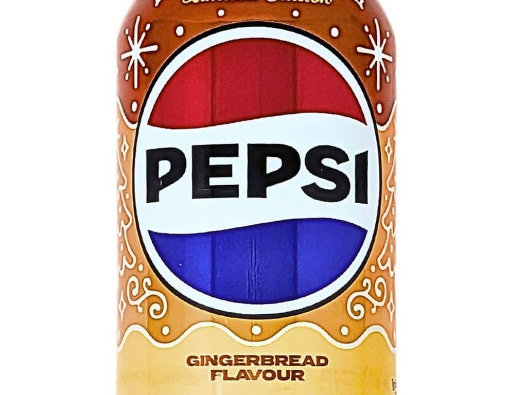 Pepsi Gingerbread Zero Sugar Soda Pop UK 330ml Canned Beverage No Sugar