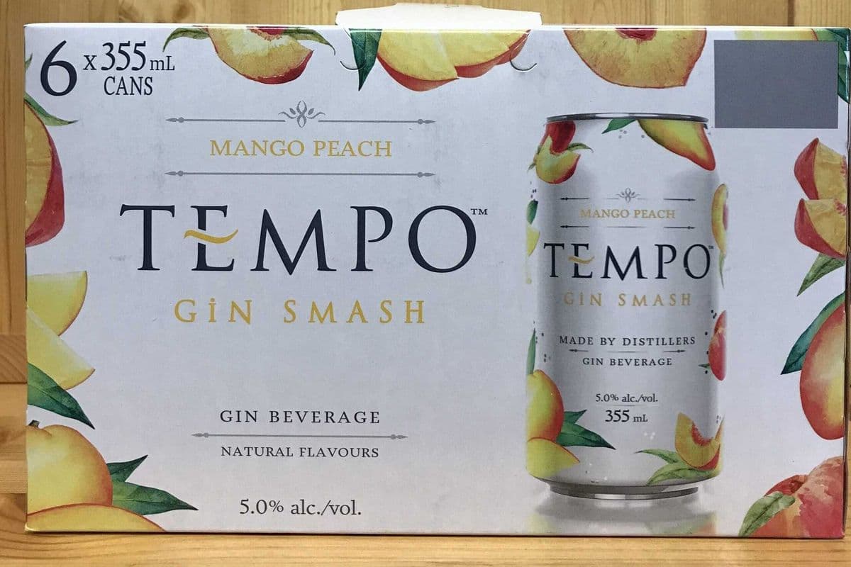 Tempo Gin Smash Mango Peach (6 x 3555 ml Cans)