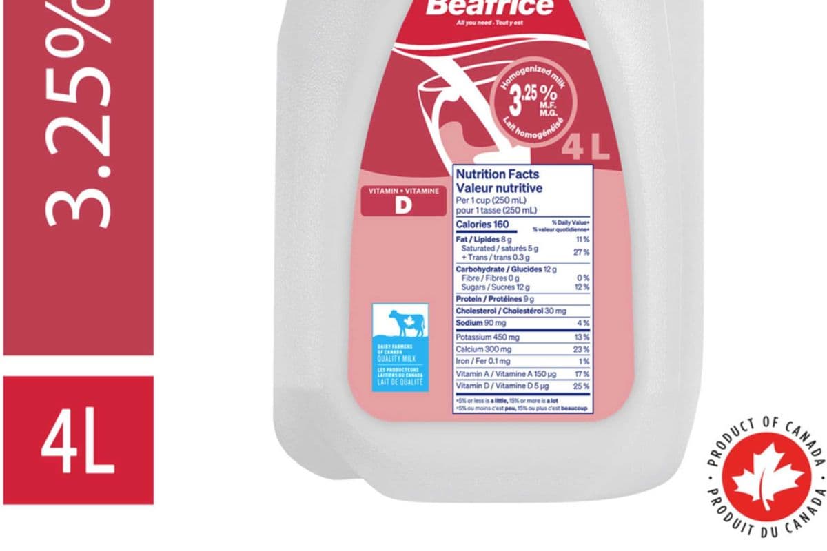 milk beatrice 3% (4l)