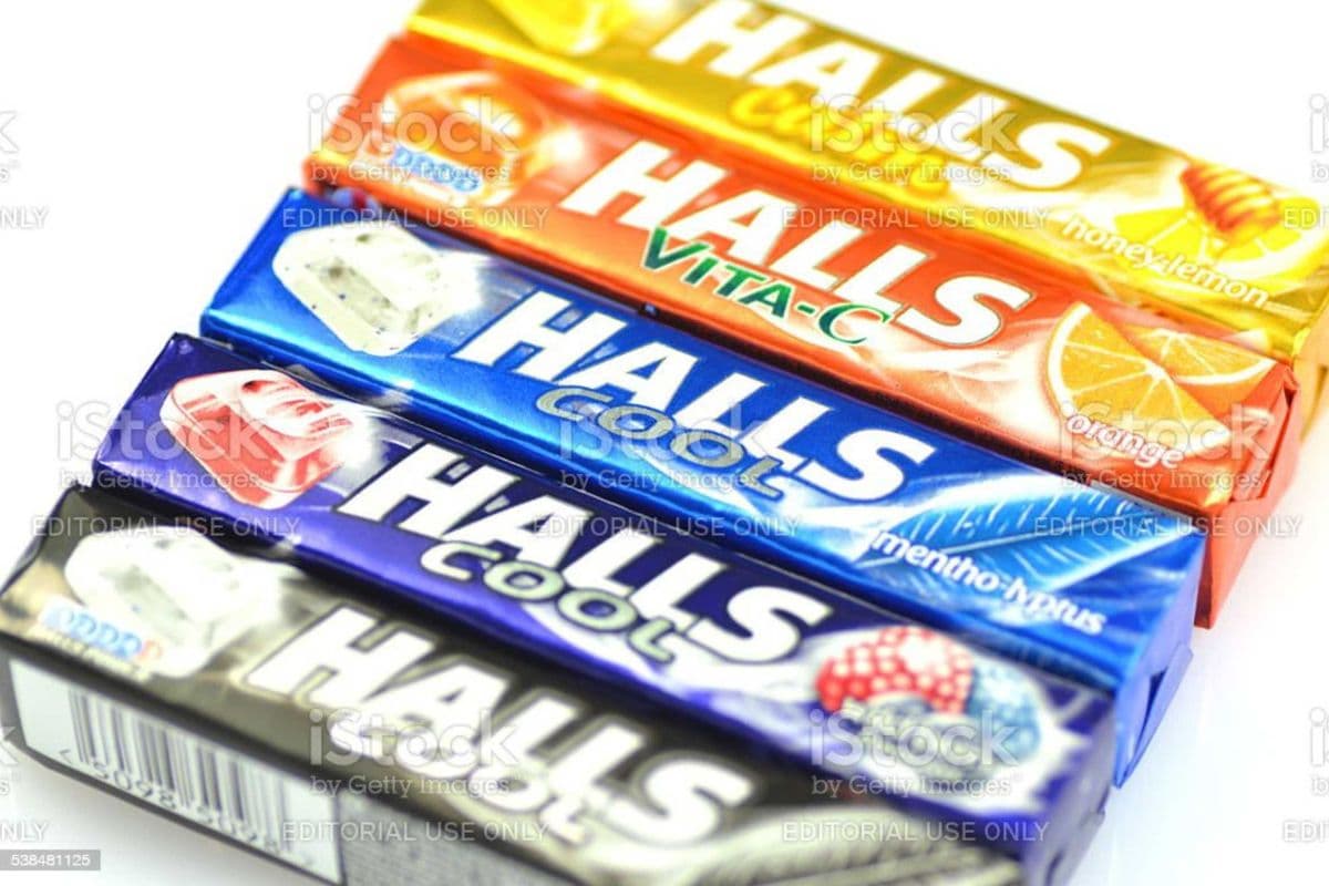 Halls 9 lozenges/ pastilles