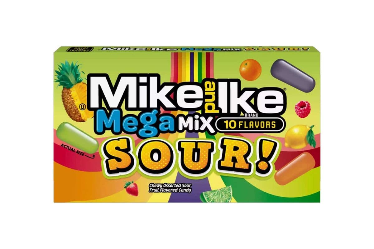 Mike and Ike Mega Mix SOUR! 10 Flavors (120 g)