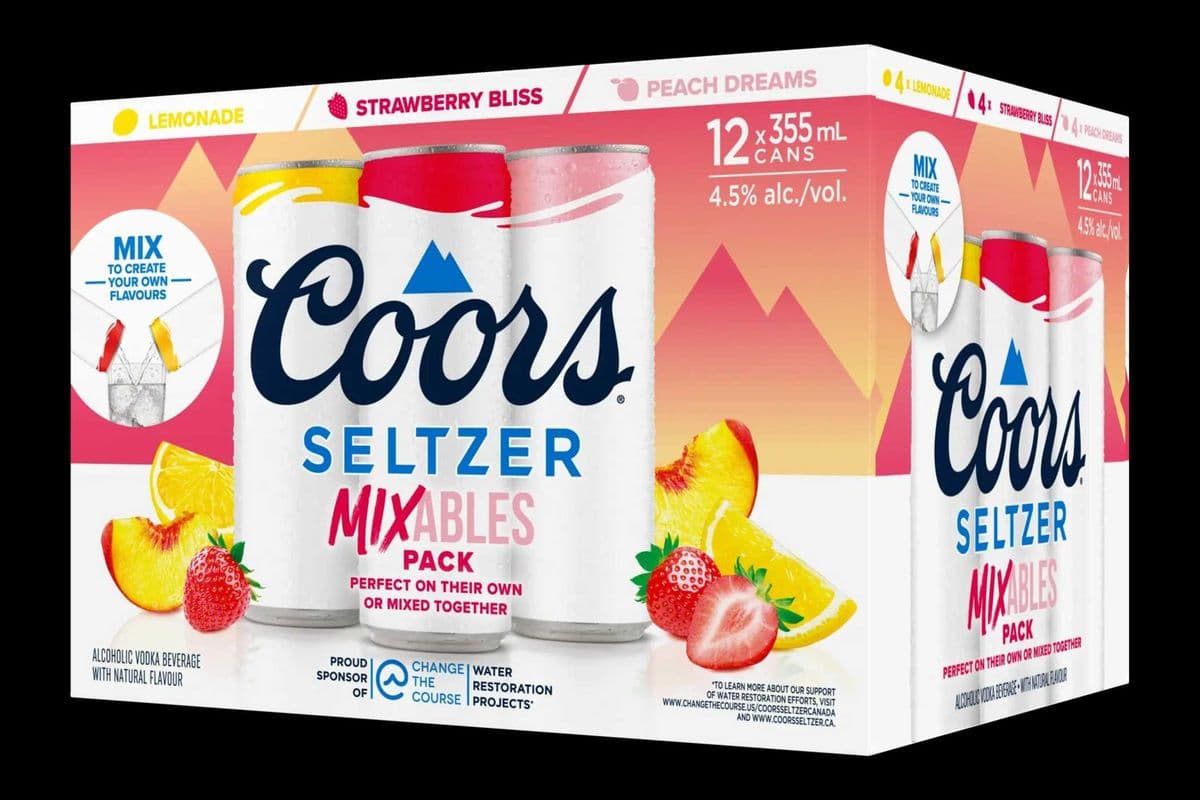 COORS SELTZER MIXABLES PACK (12 x 355ML)