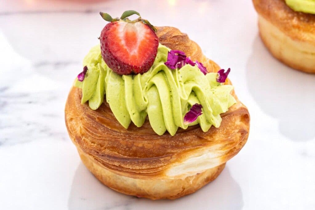 CROISSANT - SUPREME STRAWBERRY MATCHA CROISSANT