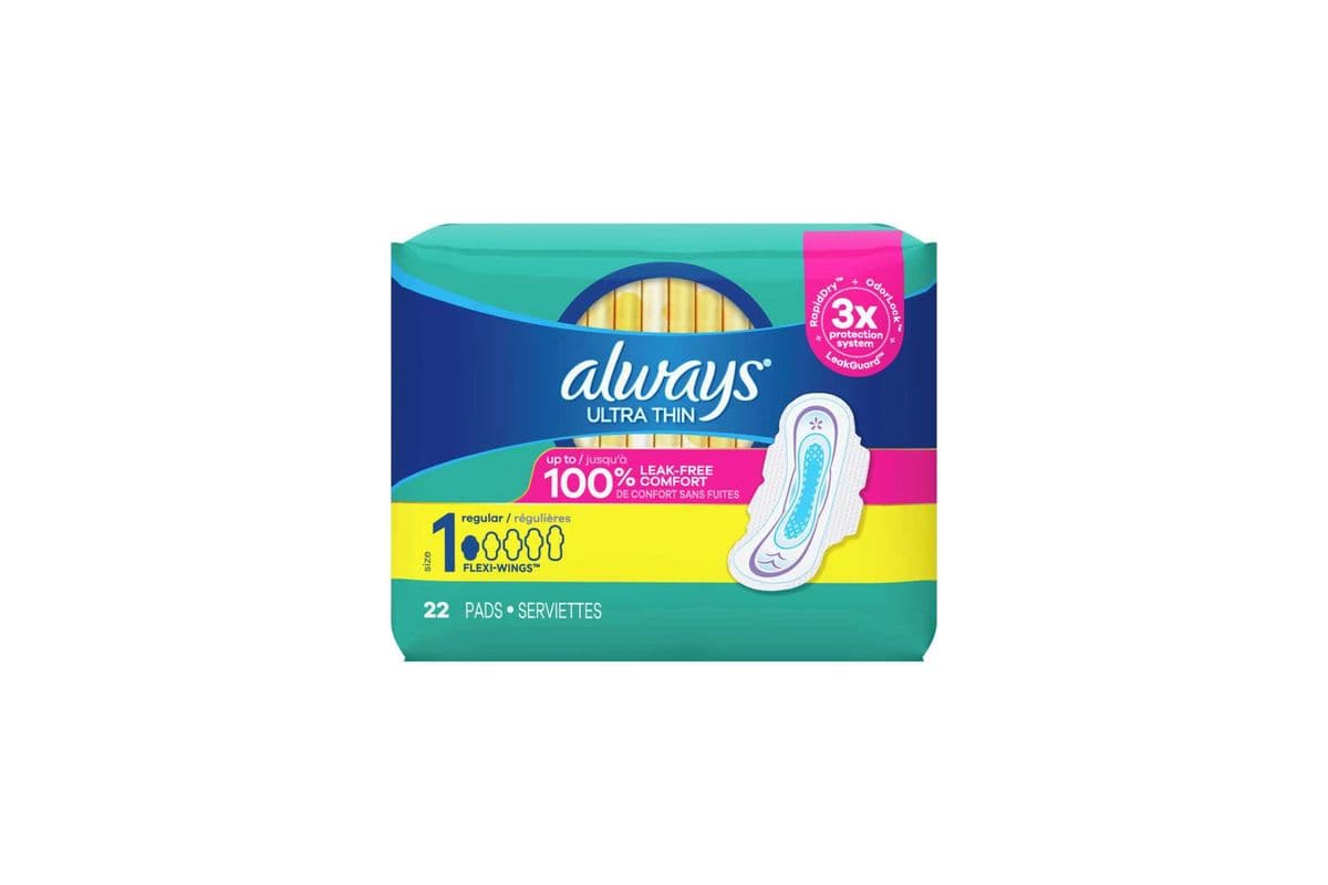 Always Ultra Thin regular pads 22pc