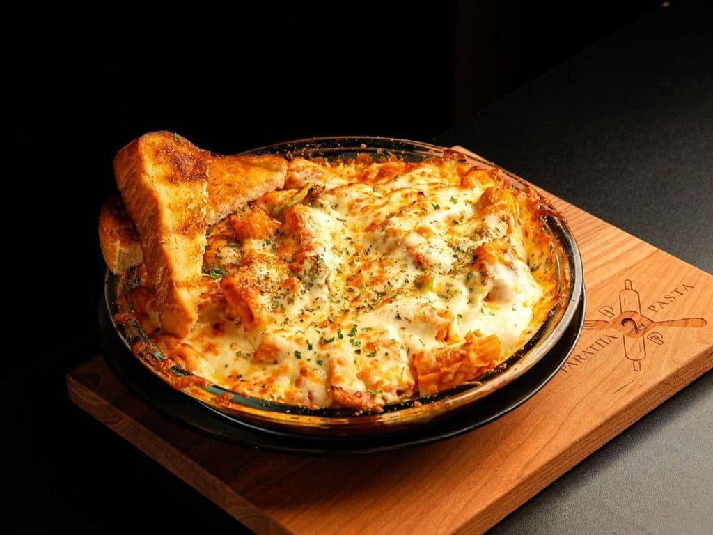 Baked Rigatoni -(Veggie/Paneer/Chicken)