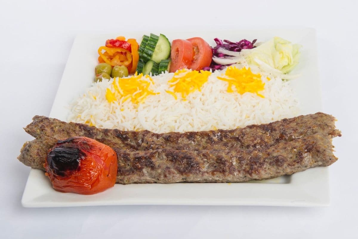 1. Koobideh Kebab with Rice