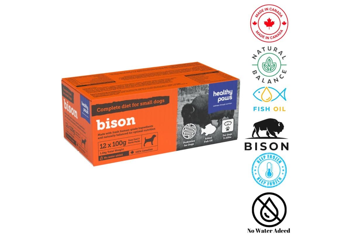 Healthy Paws - Small Canine Complete Dinner Bison (100 g)