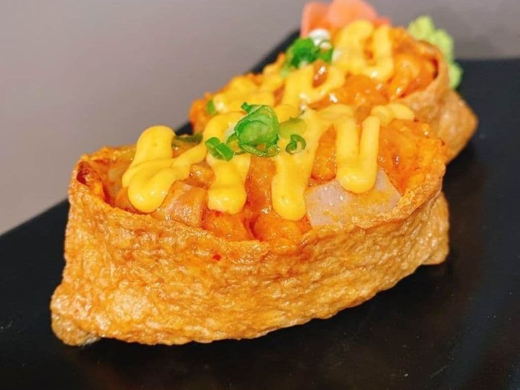 Spicy Salmon Inari Nigiri
