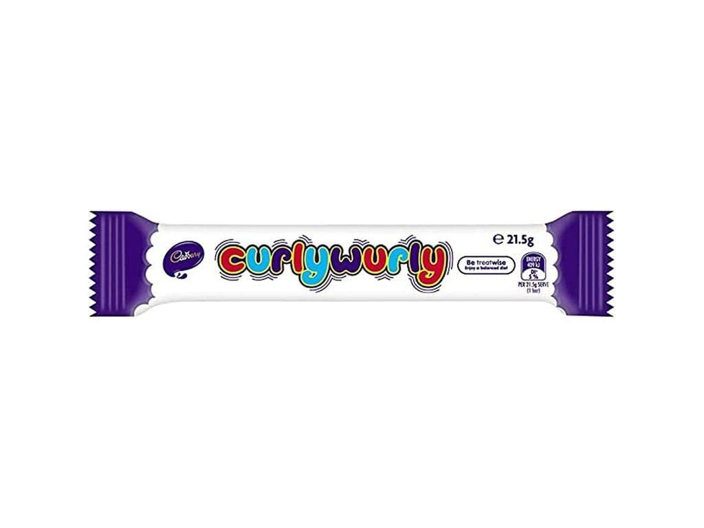Cadbury Curly Wurly UK 21.5g Creamy Ribbon Milk Chocolate