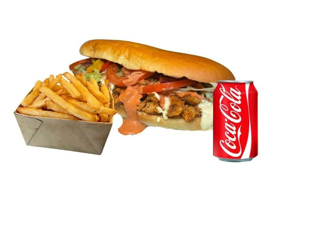 Pulled Chicken Bun Meal