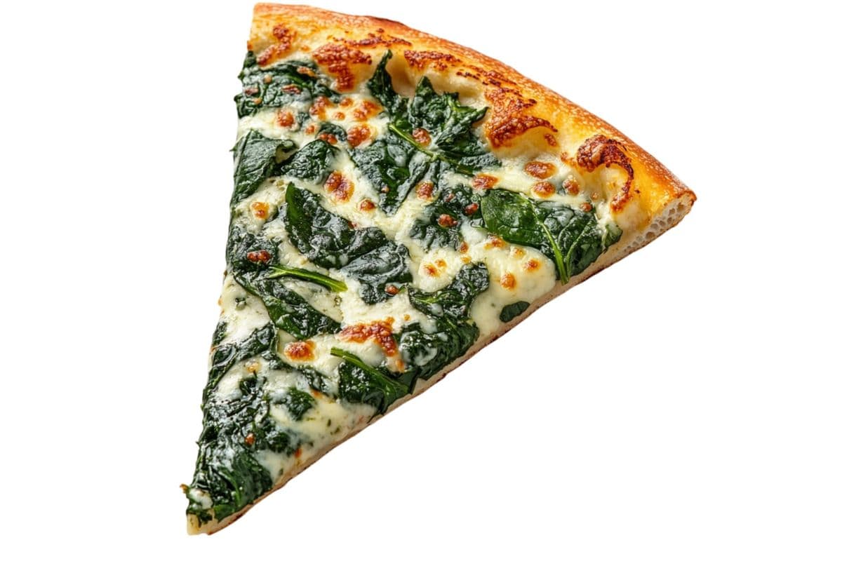 Spinach Pizza Slice