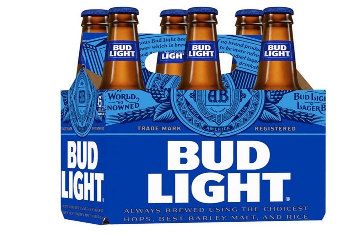 BUD LIGHT BOTTLES BEER (6 BOTTLES) (6 x 341 ML)