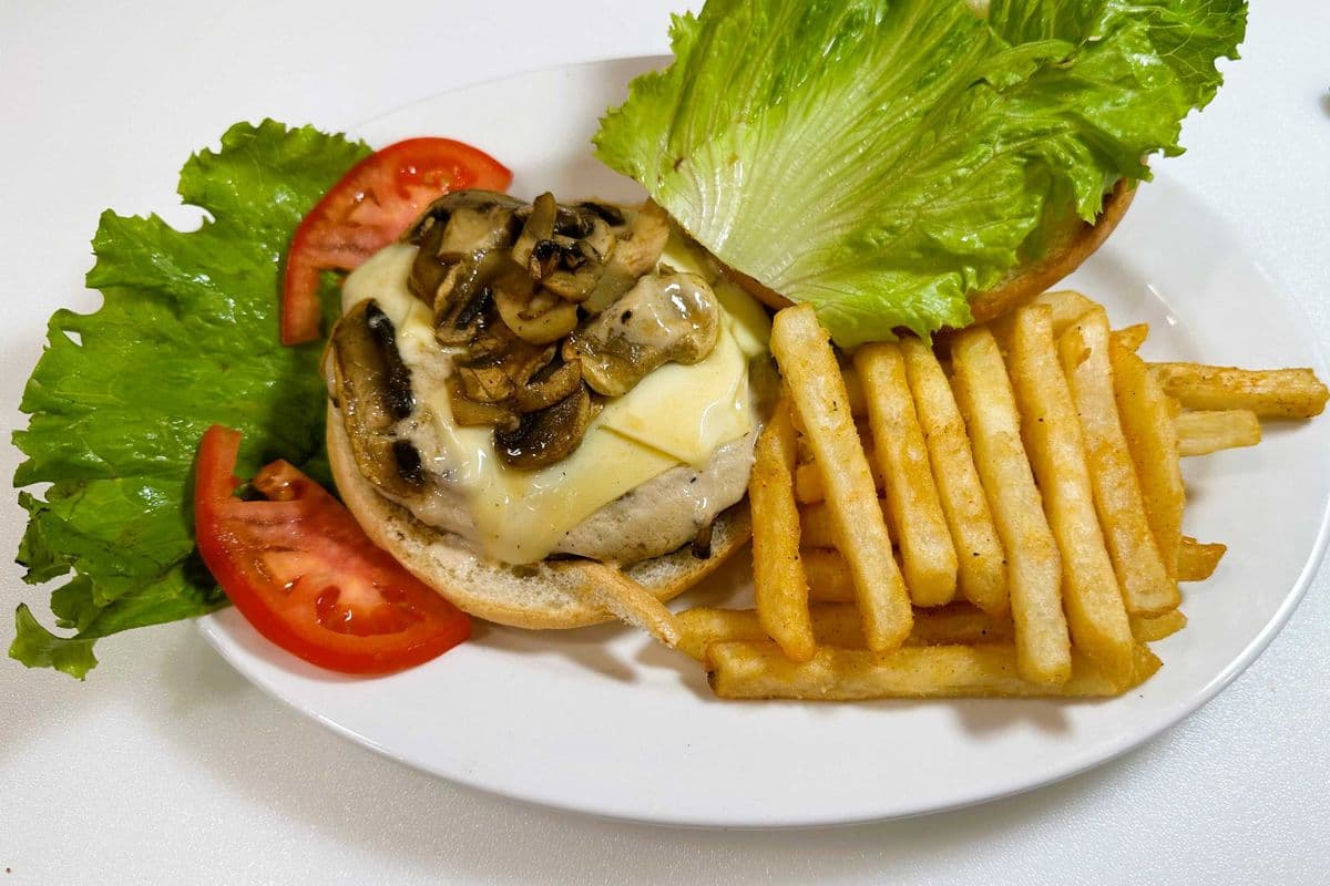 Mushroom Swiss Burger