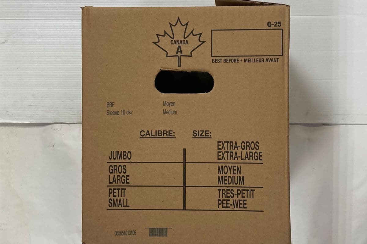 Out of stock Burnbrae Farms Extra Large White Eggs (Case of 15)