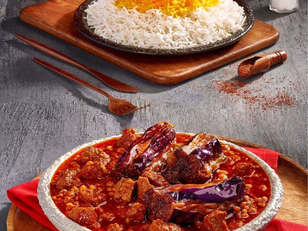 Gheimeh Bademjan Stewخورشت قیمه بادمجان