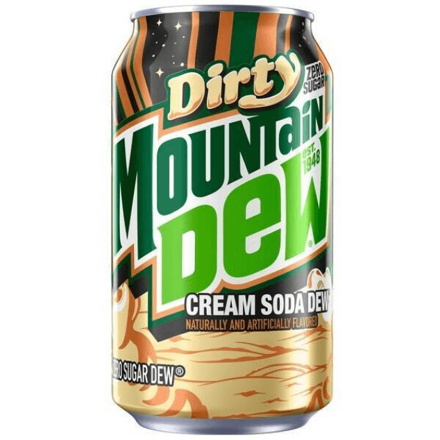 Mountain Dew Dirty Cream Soda Zero Sugar - USA (355ml)