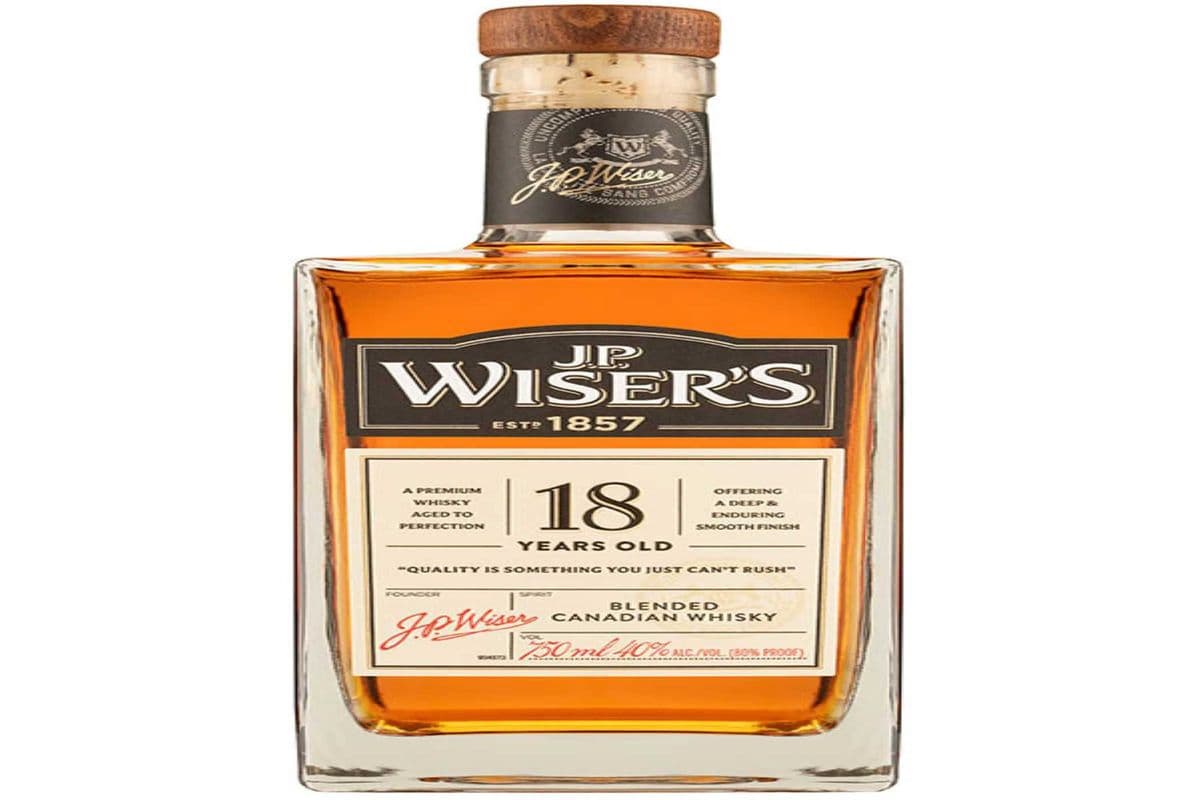 J.P. WISER'S 18 YEARS OLD 750 ML (1 x 750 ML)