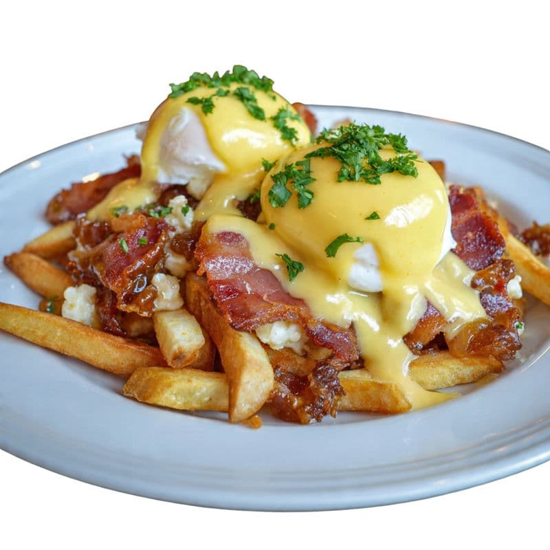 Smoked Bacon Breakfast Poutine