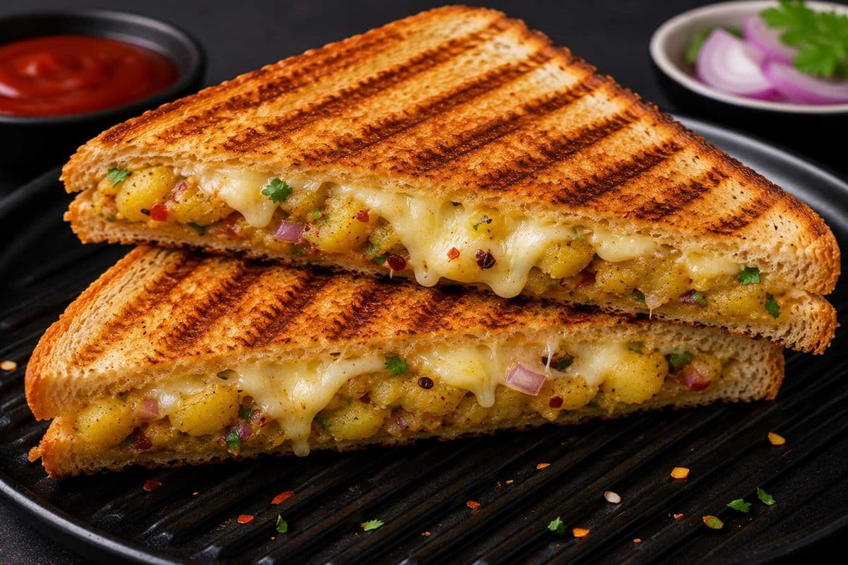 Aloo Cheese Grilled Sandwich