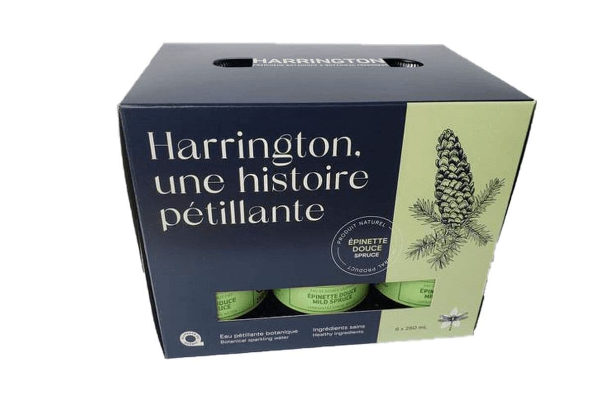 Eau de source gazéifiée – Épinette Douce (Caisse de six)