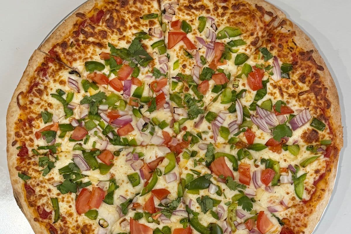 Pizza Desi Végétarienne / Desi Vegetarien Pizza