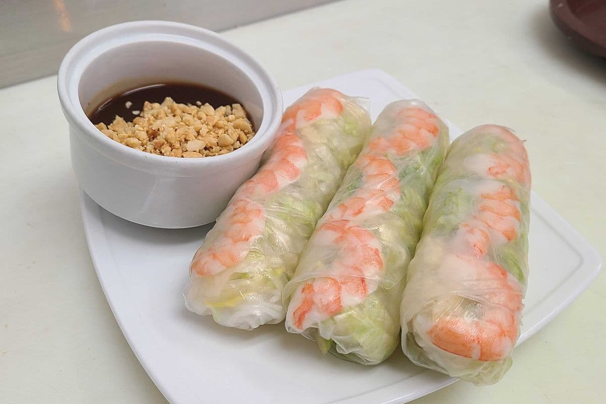 2. Fresh Shrimp Salad Rolls (3 pcs)