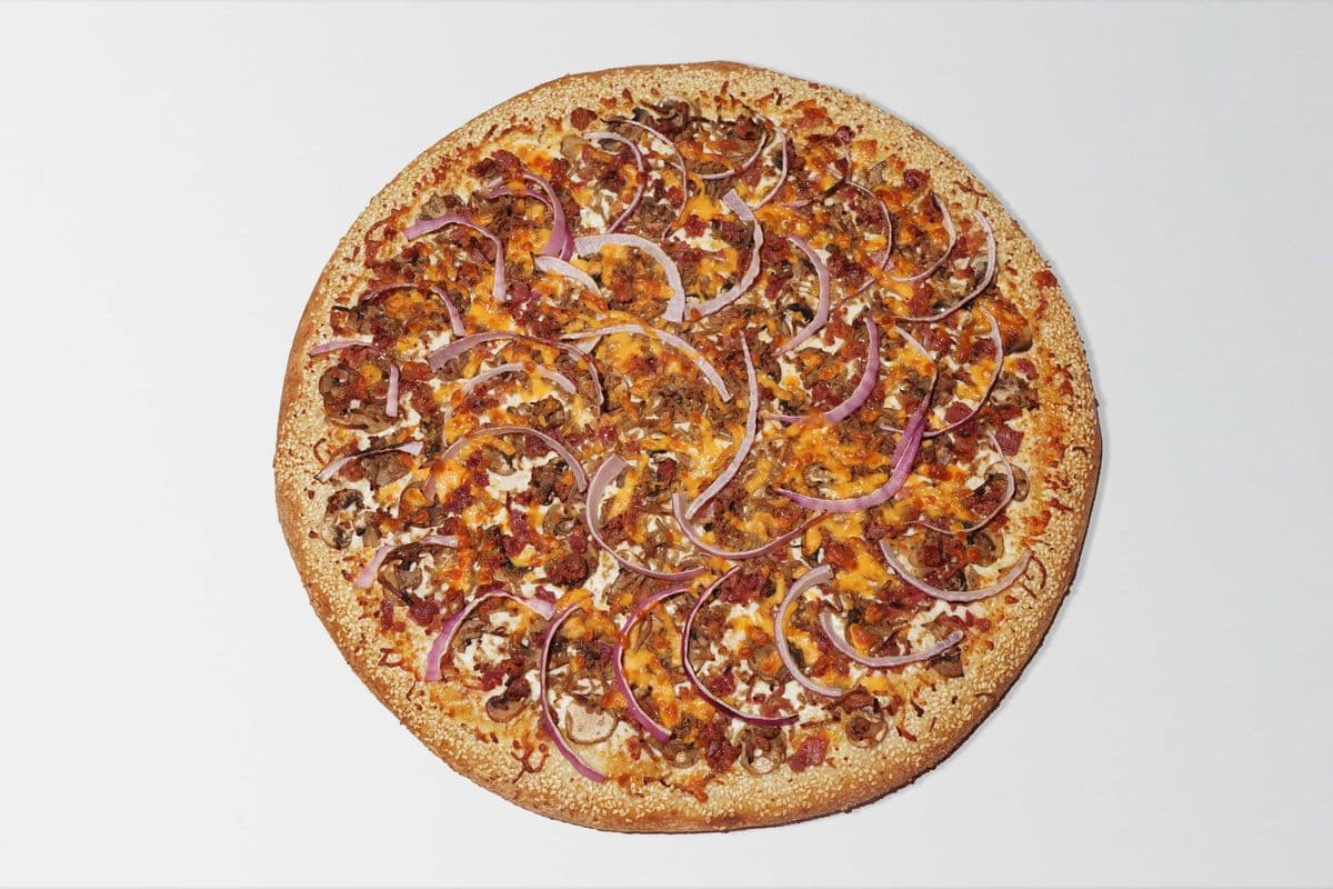 Large Bacon Cheese Burger Pizza